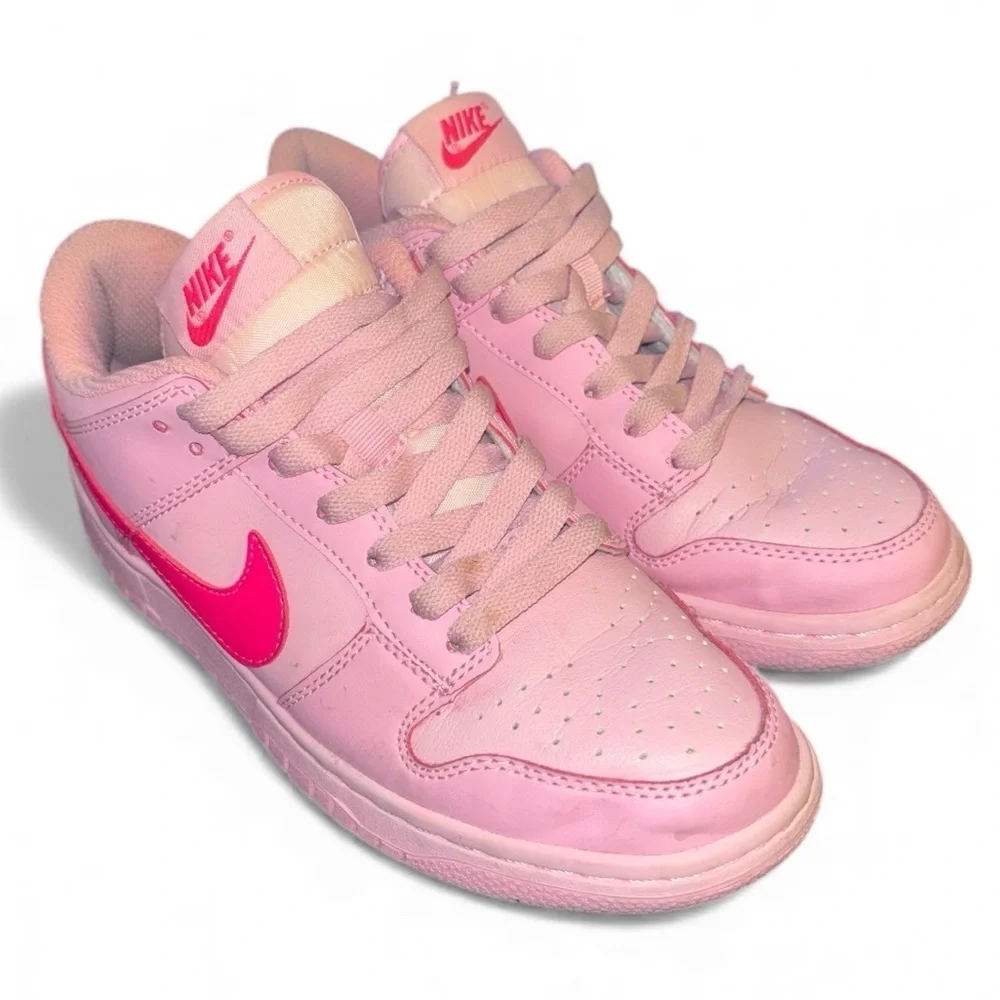 Nike Dunk Low Triple Pink Kids Size 3Y